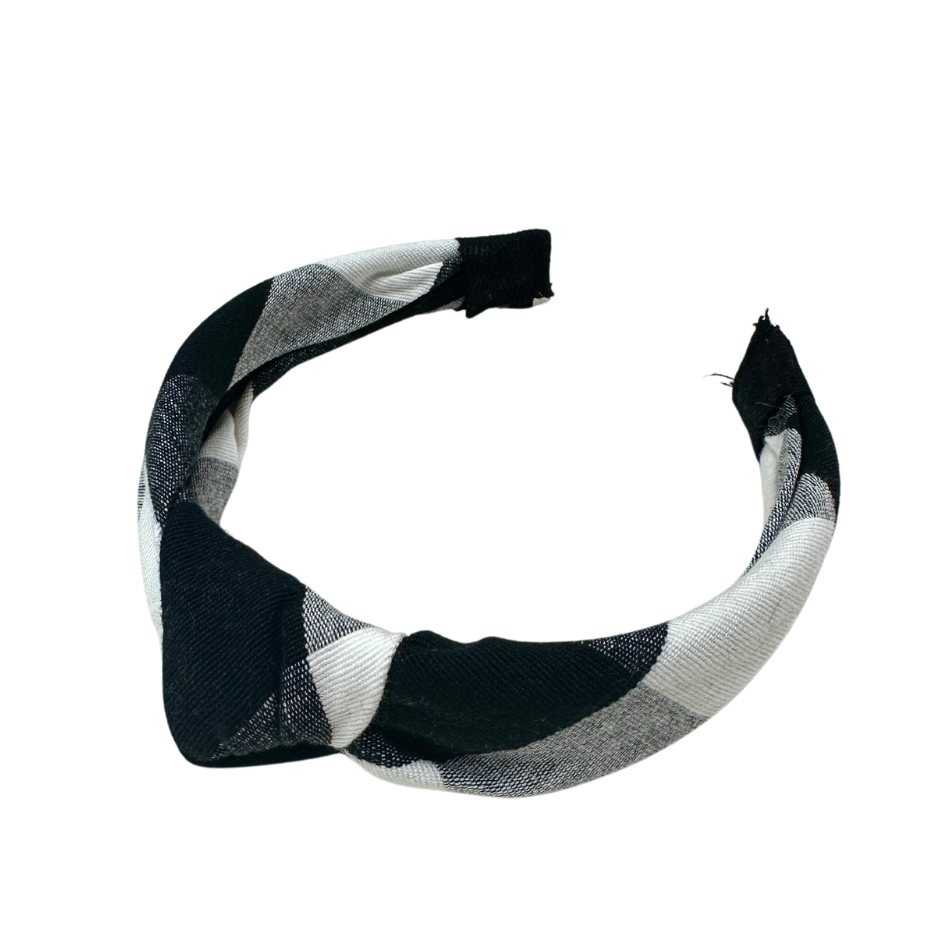 Black and White Fabric Headband