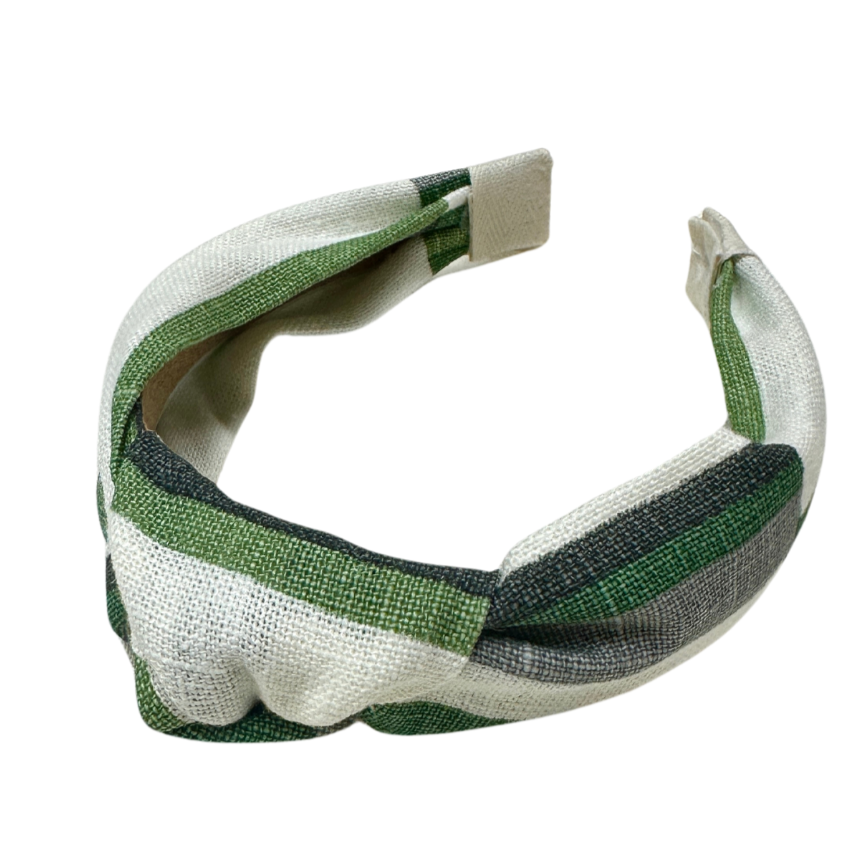 Green Patterned Fabric Headband