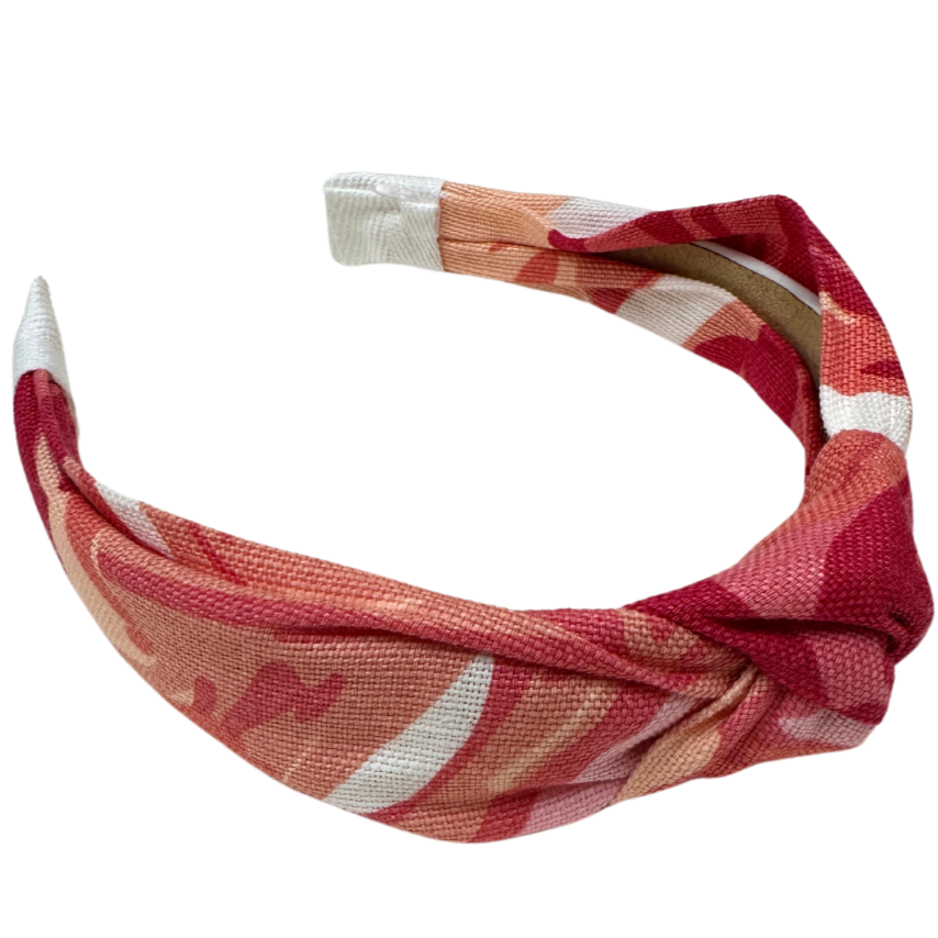 Pink and Orange Fabric Headband