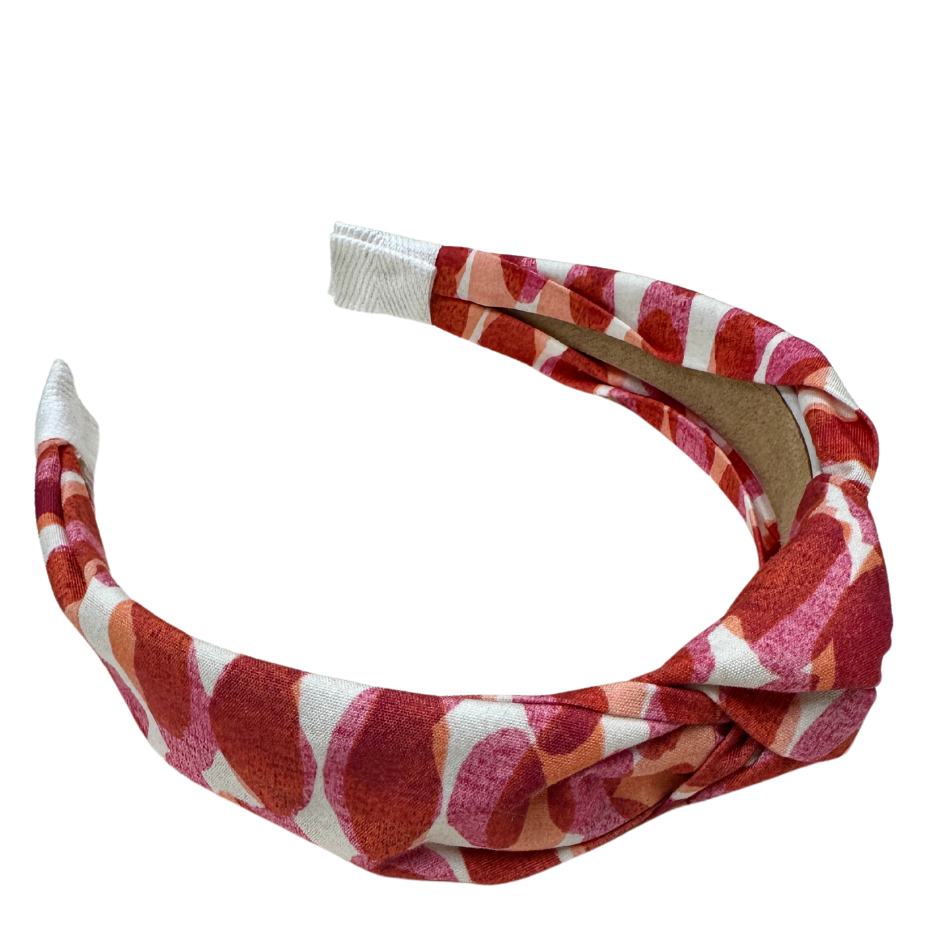 Pink and Coral Fabric Headband